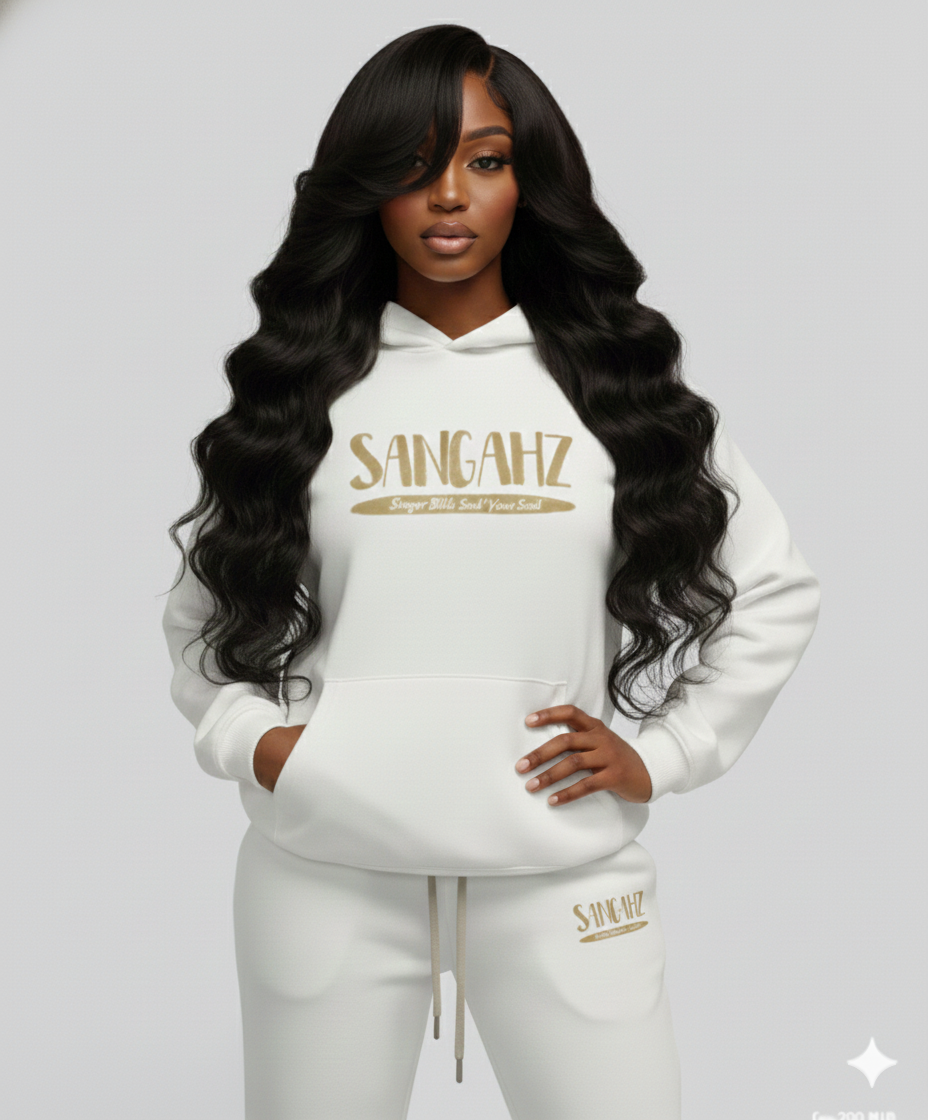Sangahz - Two Piece Sweat Suit - Ivory