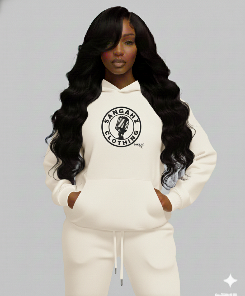 Sangahz - Two Piece Sweat Suit - Ivory