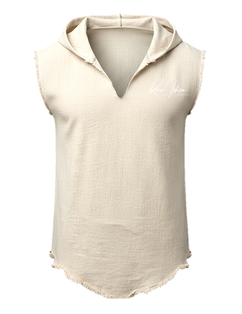 Sangahz Sleeveless Hoodie Shirt - Khaki