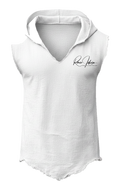 Sangahz Sleeveless Hoodie Shirt - White