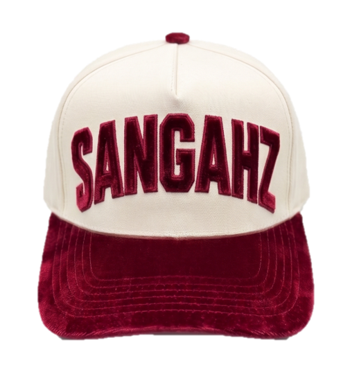 SANGAHZ Custom Burgundy and White Hat
