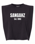 SANGAHZ Heavyweight Black and White Cropped T-Shirt