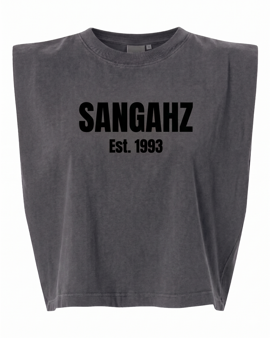 Crop Tee, Gray