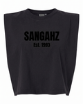 SANGAHZ Heavyweight Black on Black Cropped T-Shirt