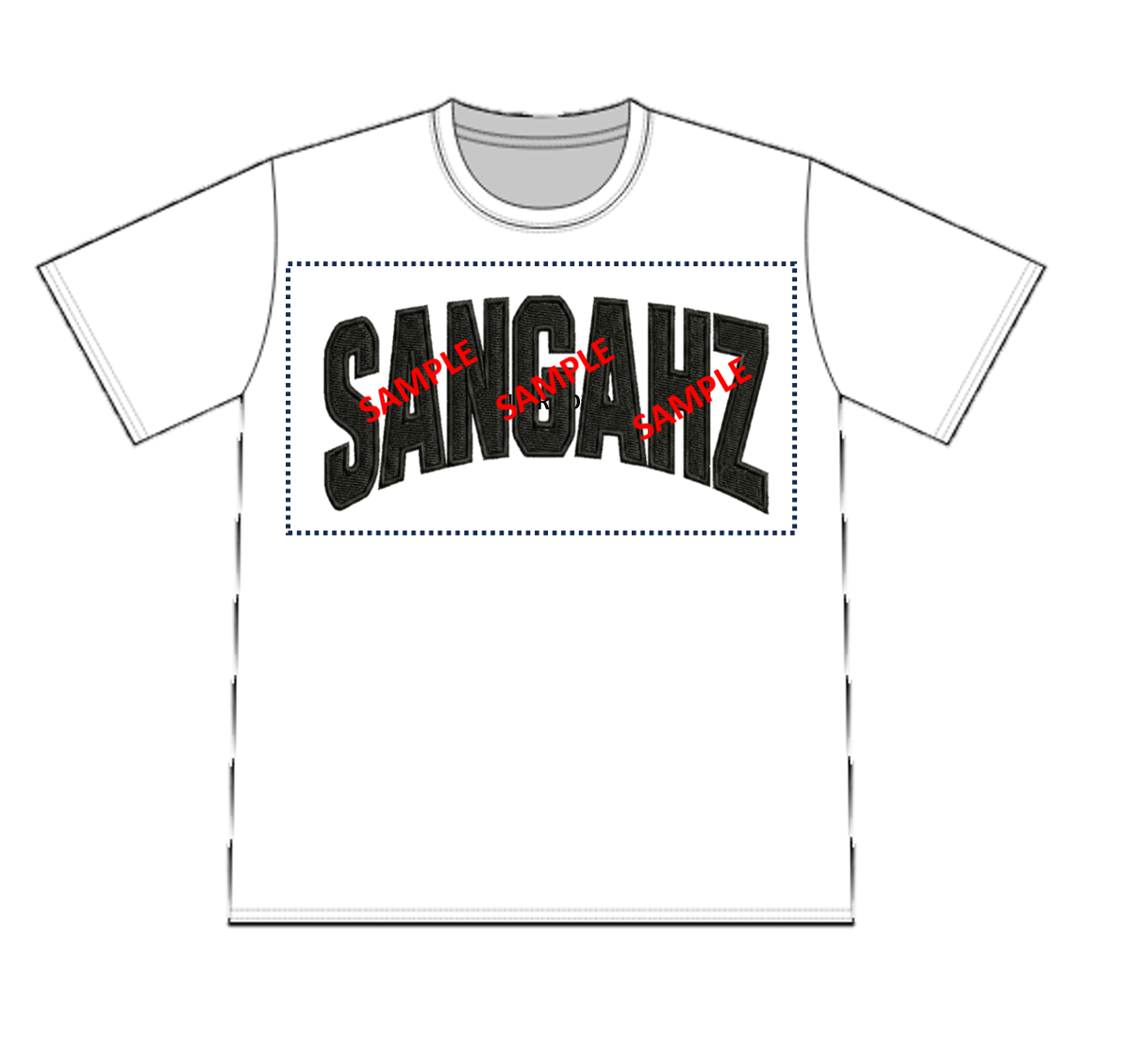 SANGHAZ Custom Clothing - Solid Customizable SANGAHZ T-Shirt