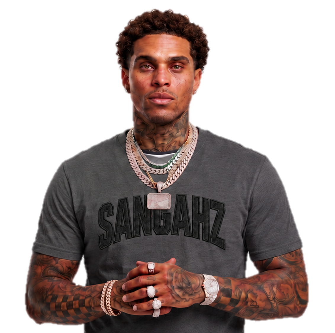 SANGHAZ Custom Clothing - Solid Dark Gray SANGAHZ T-Shirt