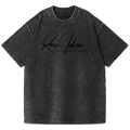 SANGHAZ Custom Clothing - Vintage Washed Black on Black Signature T-Shirt