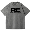 SANGHAZ Custom Clothing - Vintage Washed Gray and Black ROMEO ENTERTAINMENT T-Shirt