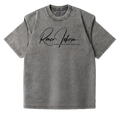 SANGHAZ Custom Clothing - Vintage Washed Gray and Black Signature T-Shirt
