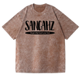 SANGHAZ Touch Your Soul Custom Clothing - Vintage Washed Faded Brown and Black Sangahz T-Shirt