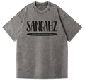 SANGHAZ Touch Your Soul Custom Clothing - Vintage Washed Gray and Black Sangahz T-Shirt