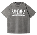 SANGHAZ Touch Your Soul Custom Clothing - Vintage Washed Gray and White Sangahz T-Shirt