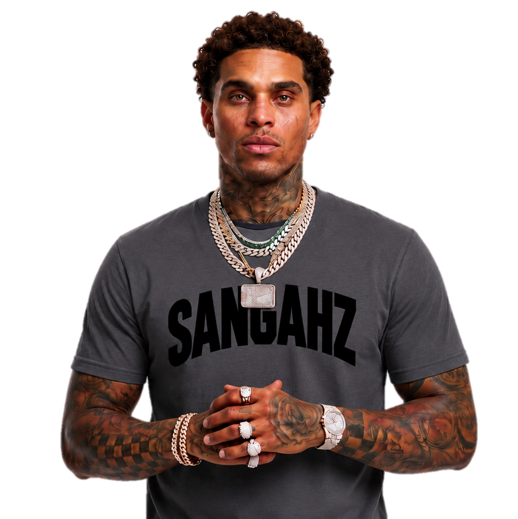 SANGHAZ Custom Clothing - Solid Dark Gray SANGAHZ T-Shirt
