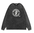 SANGAHZ Long Sleeve Tee, Black, Mic logo in White