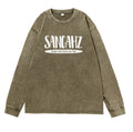SANGAHZ Long Sleeve Tee, Green, Touch Your Soul logo in White