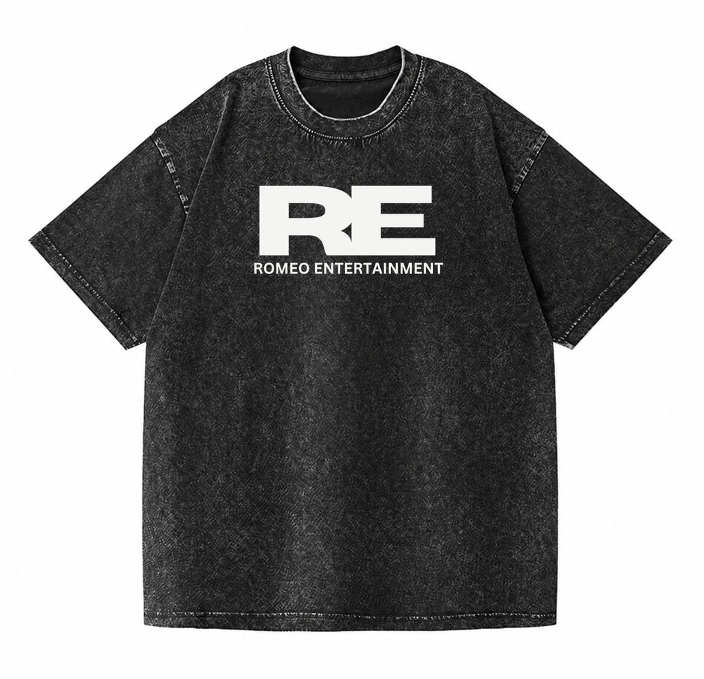 SANGAHZ Tee, Black, Romeo Entertainment logo in White