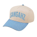 Sangahz Baby Blue and Beige Trucker Cap