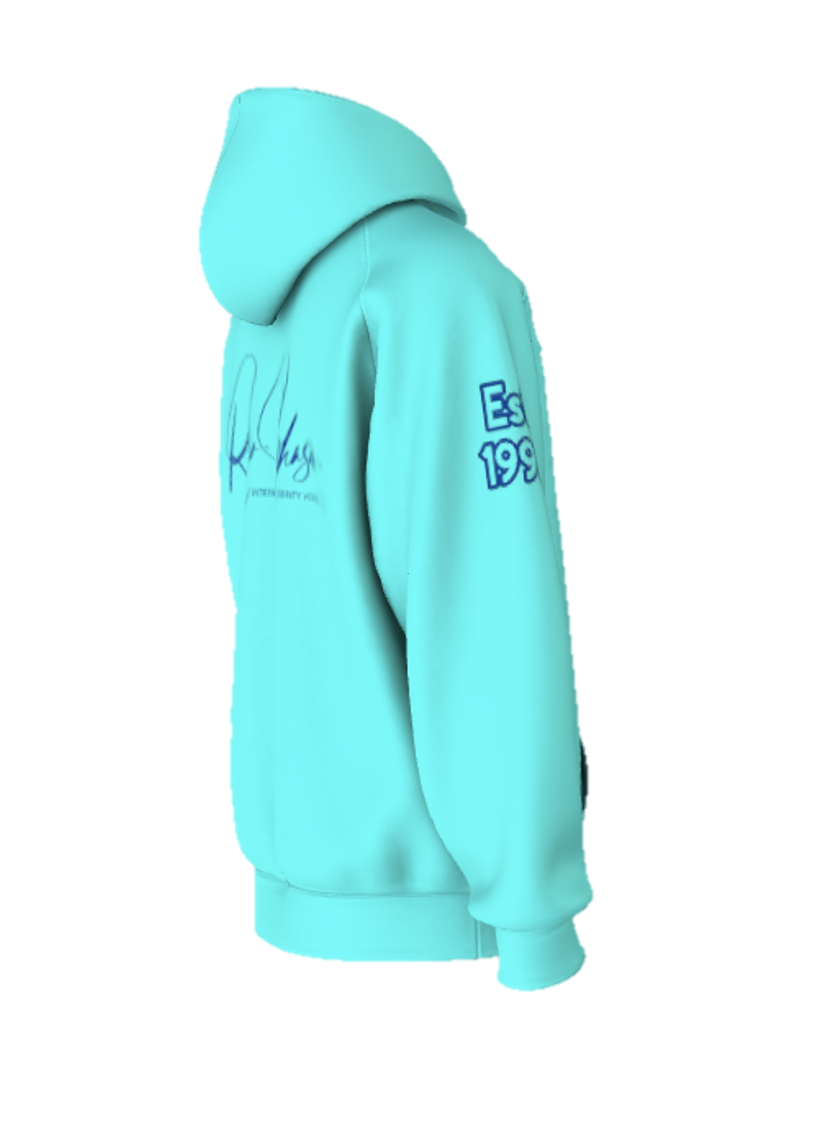 Sangahz Clothing Custom Hoodie - Aqua Blue