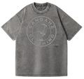 SANGHAZ Custom Clothing - Vintage Washed Gray on Gray ROMEO ENTERTAINMENT T-Shirt