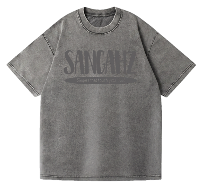 SANGHAZ Custom Clothing - Vintage Washed Gray on Gray Sangahz T-Shirt