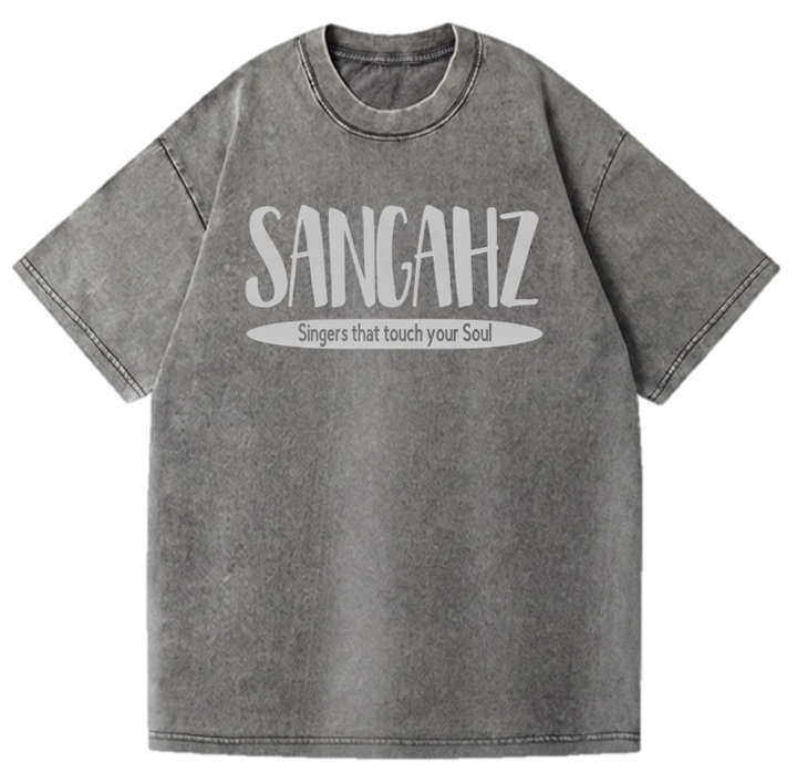 SANGHAZ Custom Clothing - Vintage Washed Gray and Light Grat Sangahz T-Shirt