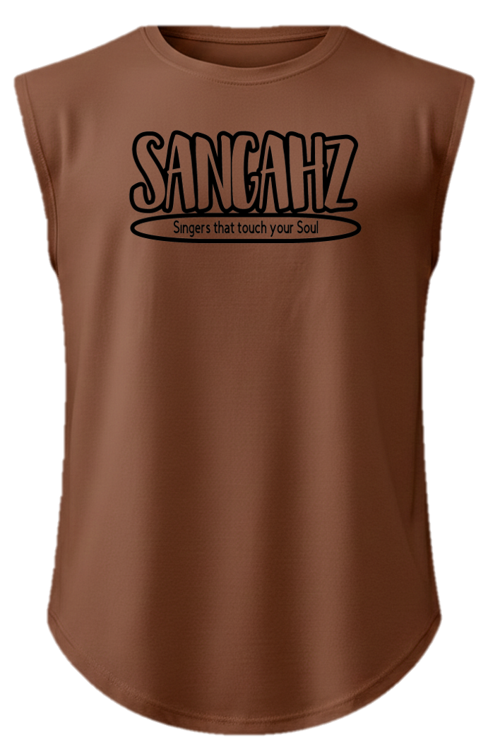 Sangahz Sleeveless Tank Top - Coffee