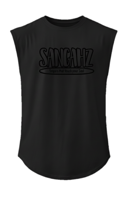 Sangahz Sleeveless Tank Top - Black