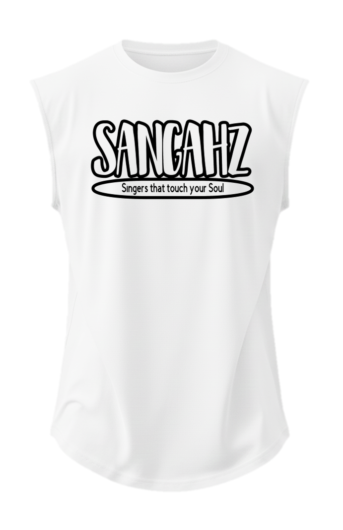 Sangahz Sleeveless Tank Top - White