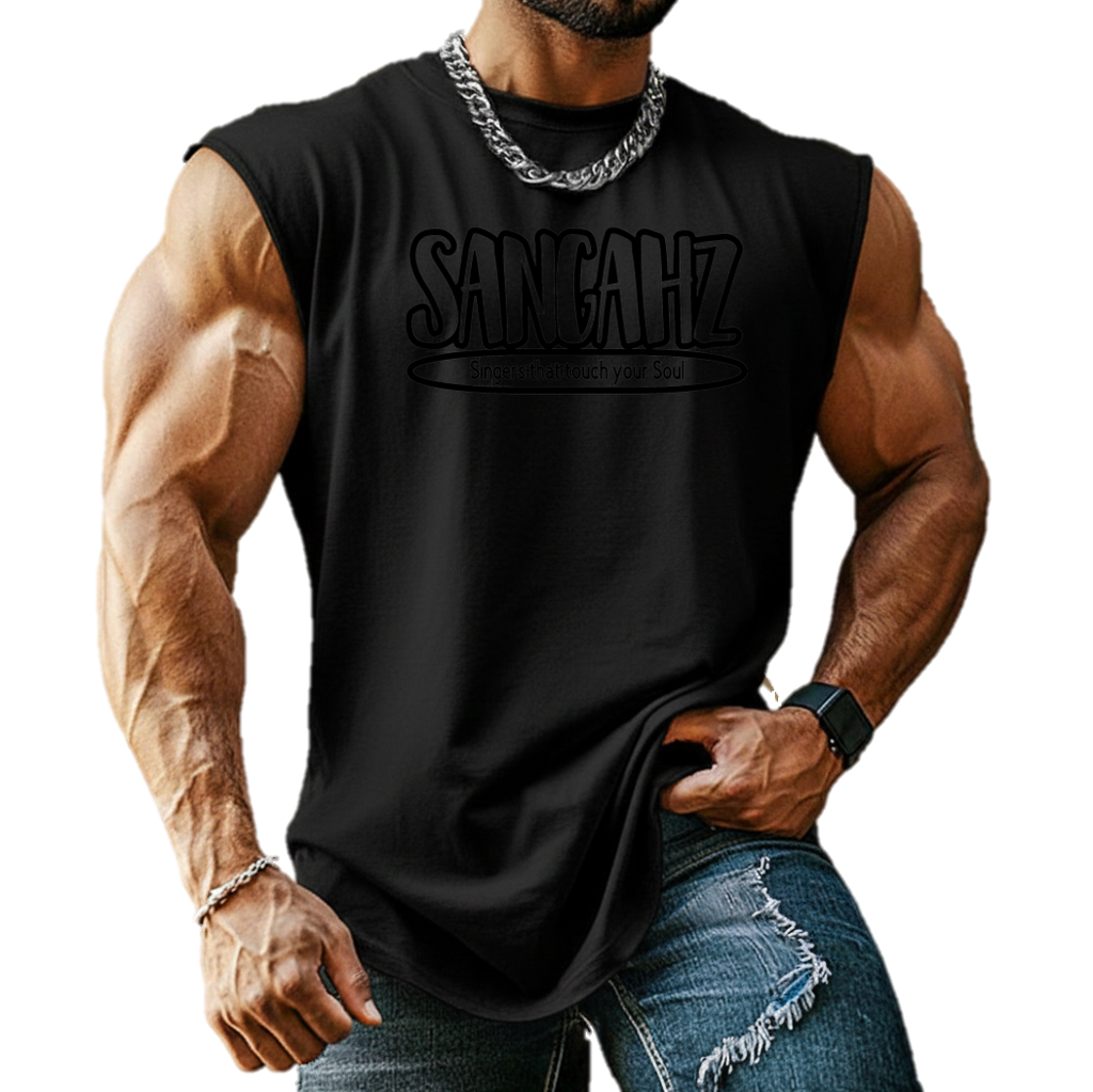 Sangahz Sleeveless Tank Top - Black