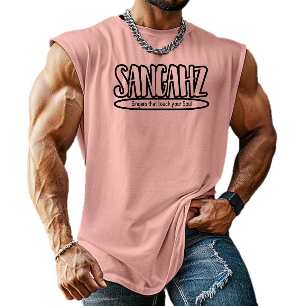 Sangahz Sleeveless Tank Top - Pink