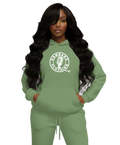 Sangahz - Two Piece Sweat Suit - Pea Green