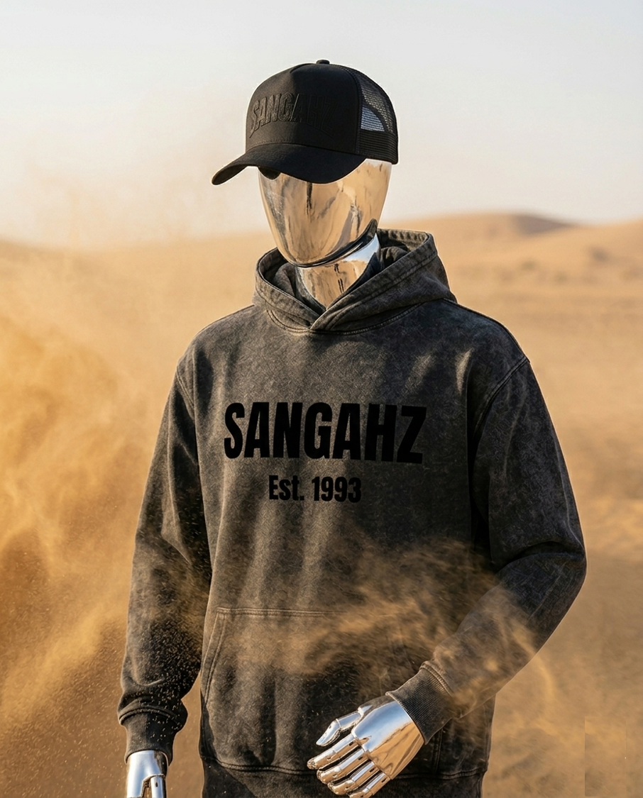 Sangahz Custom Black Snapback Hat